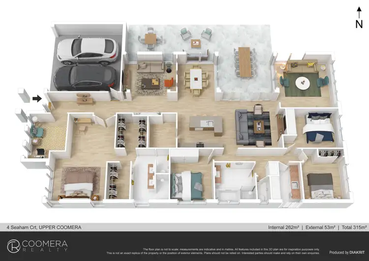 Floorplan of Homely house listing, 4 Seaham Court, Upper Coomera QLD 4209
