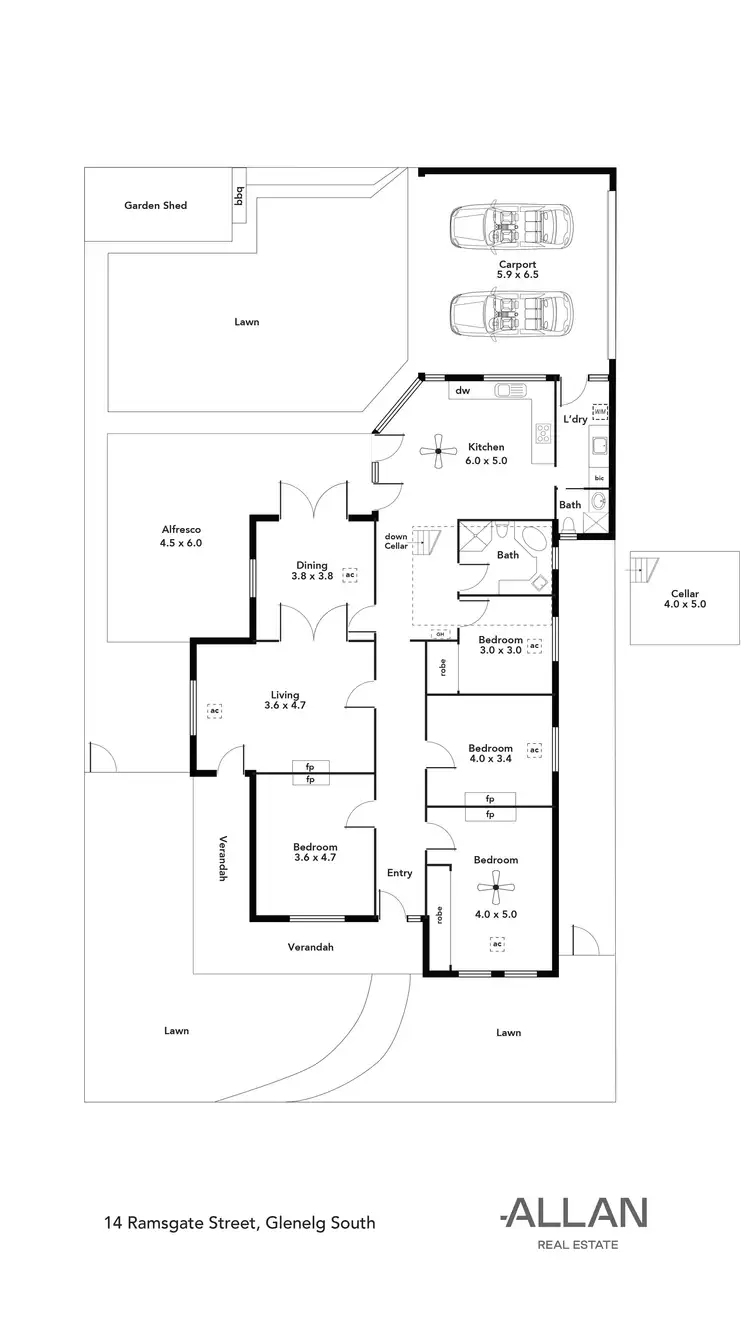 Floorplan of Homely house listing, 14 Ramsgate Street, Glenelg South SA 5045