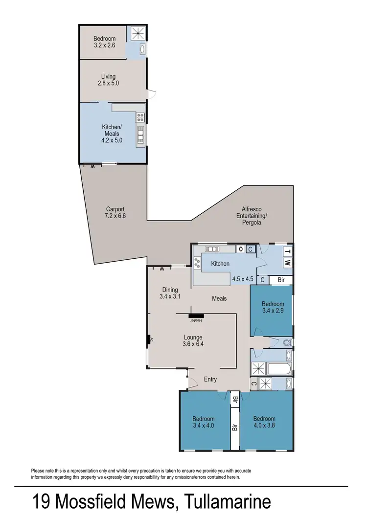 Floorplan of Homely house listing, 19 Mossfield Mews, Tullamarine VIC 3043
