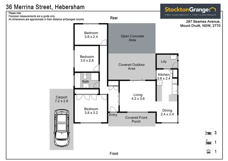 Floorplan of Homely house listing, 36 Merrina St, Hebersham NSW 2770