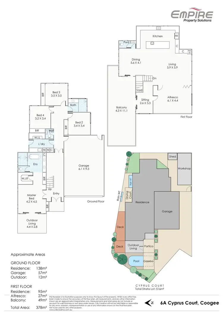 Floorplan of Homely house listing, 6A Cyprus Court, Coogee WA 6166