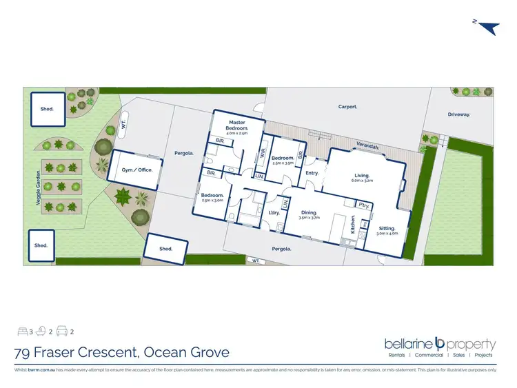Floorplan of Homely house listing, 79 Fraser Crescent, Ocean Grove VIC 3226