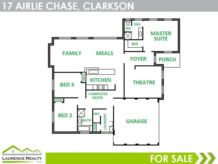 Floorplan of Homely house listing, 17 Airlie Chase, Clarkson WA 6030
