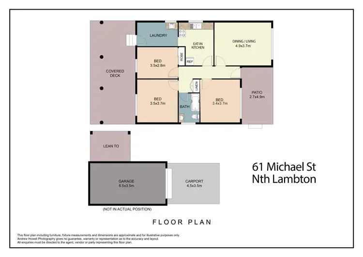 Floorplan of Homely house listing, 61 Michael Street, North Lambton NSW 2299