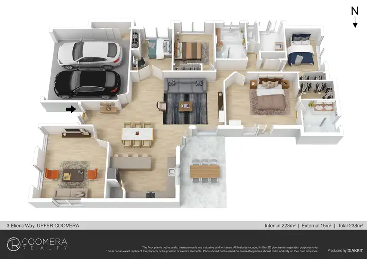 Floorplan of Homely house listing, 3 Eliena Way, Upper Coomera QLD 4209