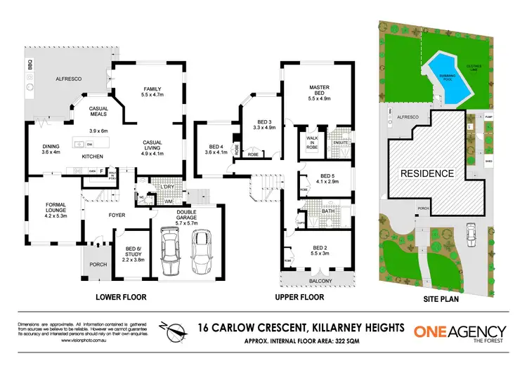 Floorplan of Homely house listing, 16 Carlow Crescent, Killarney Heights NSW 2087