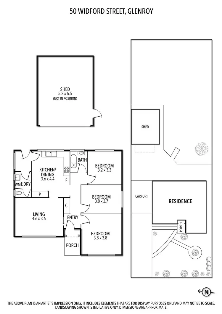 Floorplan of Homely house listing, 50 Widford Street, Glenroy VIC 3046