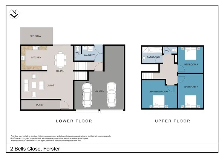 Floorplan of Homely house listing, 2 Bells Close, Forster NSW 2428