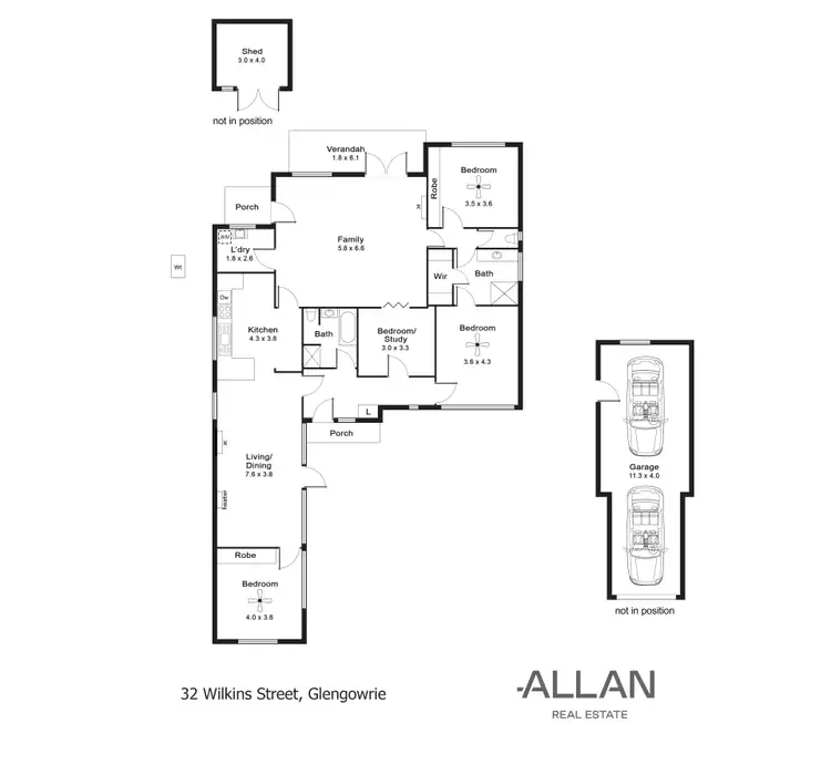Floorplan of Homely land listing, 32 Wilkins Street, Glengowrie SA 5044