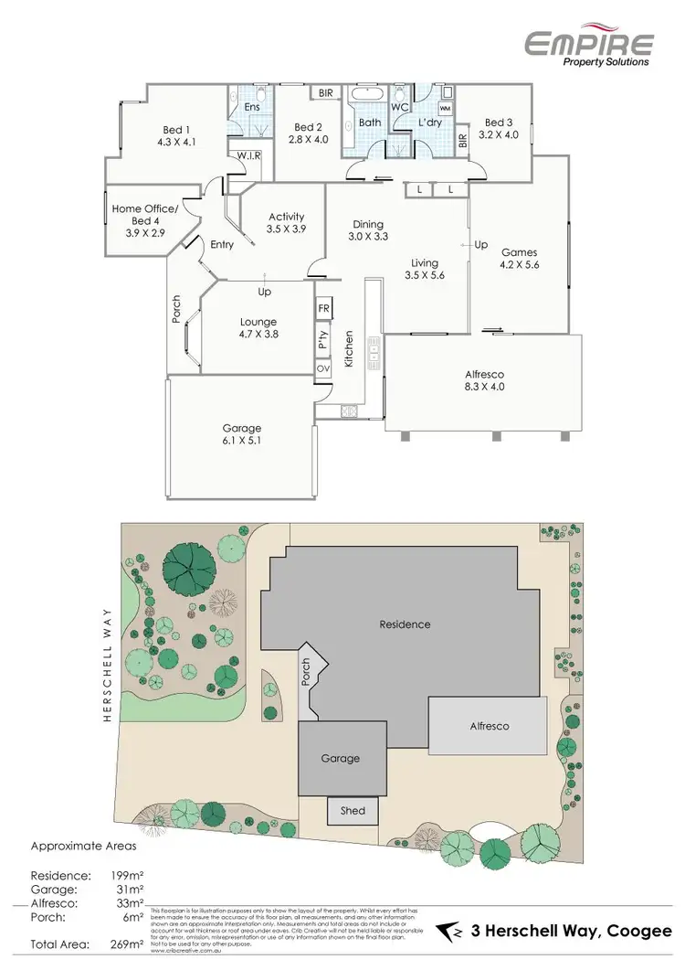 Floorplan of Homely house listing, 3 Herschell Way, Coogee WA 6166