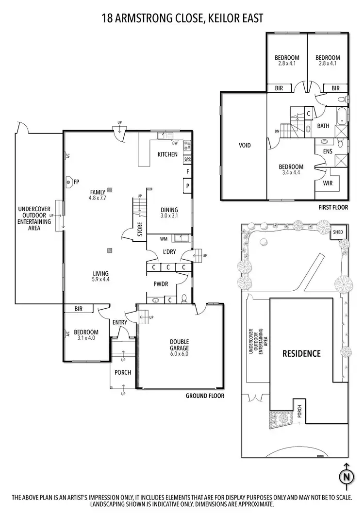 Floorplan of Homely house listing, 18 Armstrong Close, Keilor East VIC 3033