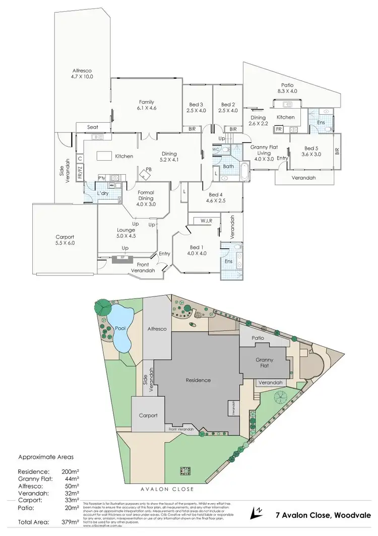 Floorplan of Homely house listing, 7 Avalon Close, Woodvale WA 6026