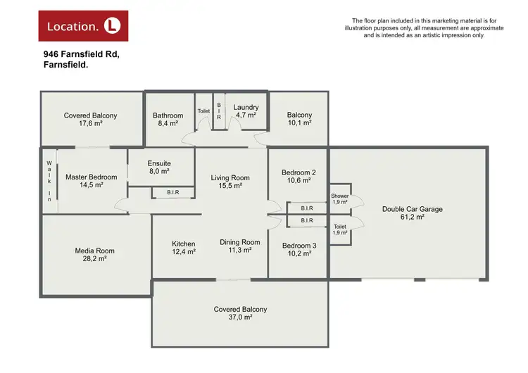 Floorplan of Homely rural property listing, 946 Farnsfield Road, Farnsfield QLD 4660