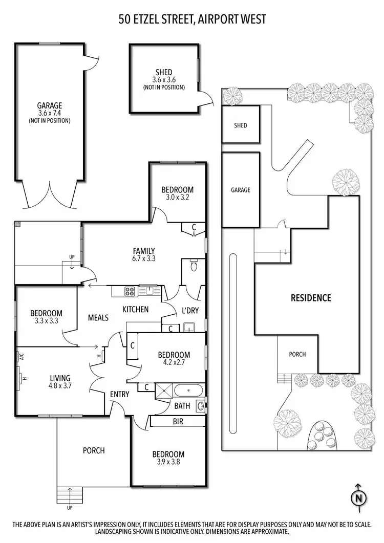 Floorplan of Homely house listing, 50 Etzel Street, Airport West VIC 3042