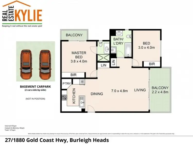 Floorplan of Homely apartment listing, 27/1880 Gold Coast Highway, Burleigh Heads QLD 4220