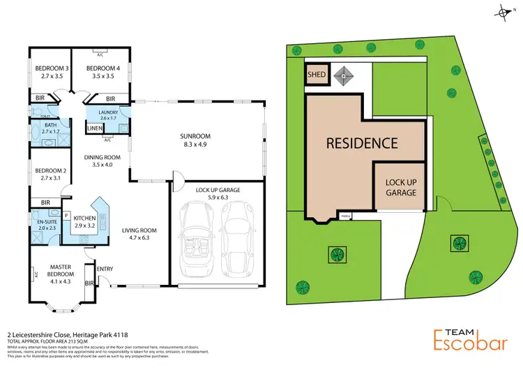 Floorplan of Homely house listing, 2 Leicestershire Close, Heritage Park QLD 4118