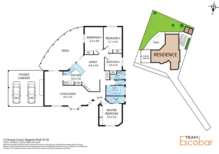 Floorplan of Homely house listing, 12 Aronia Court, Regents Park QLD 4118