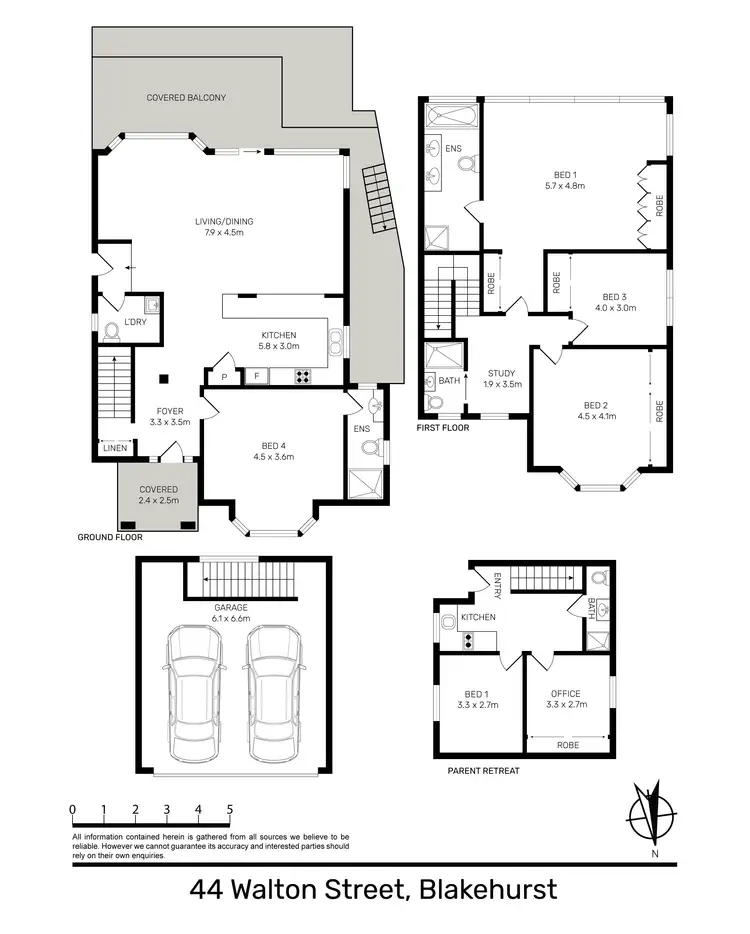 Floorplan of Homely house listing, 44 Walton St, Blakehurst NSW 2221