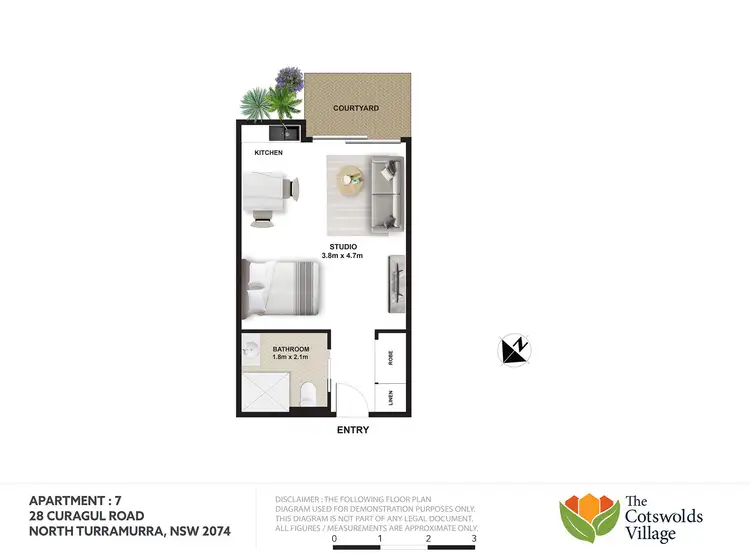 Floorplan of Homely apartment listing, A7/28 Curagul Rd, North Turramurra NSW 2074