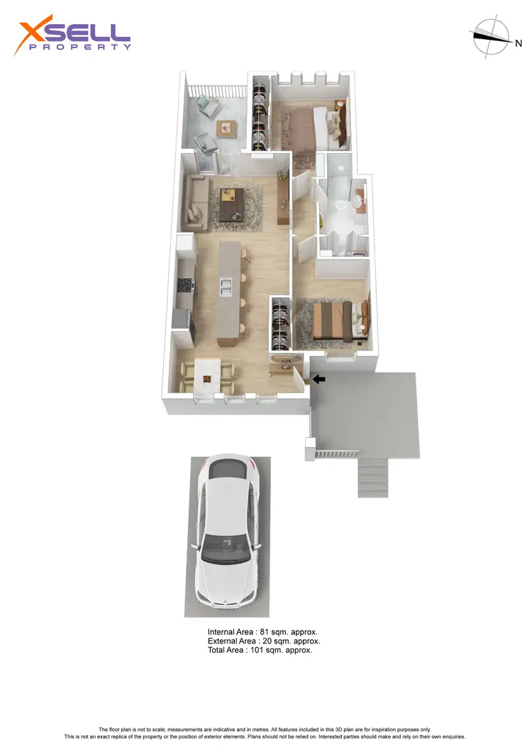 Floorplan of Homely unit listing, 15/9 Kerry Street, Athol Park SA 5012