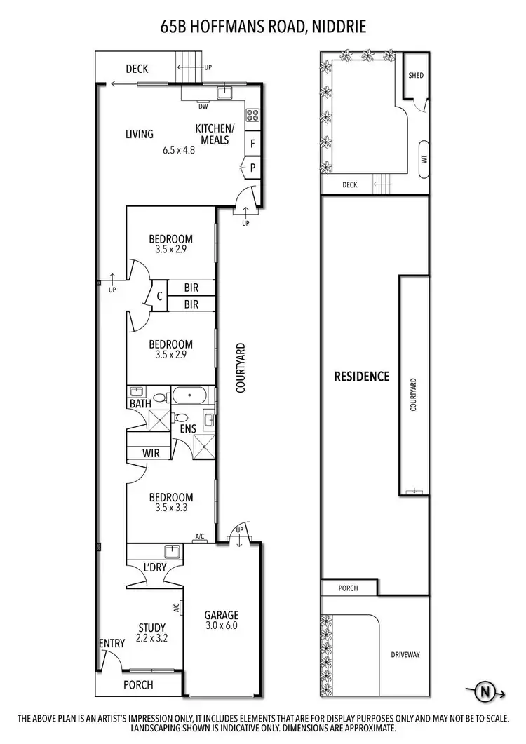 Floorplan of Homely house listing, 65B Hoffmans Road, Niddrie VIC 3042