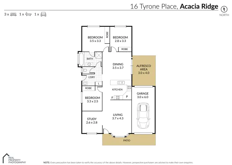 Floorplan of Homely house listing, 16 Tyrone Place, Acacia Ridge QLD 4110