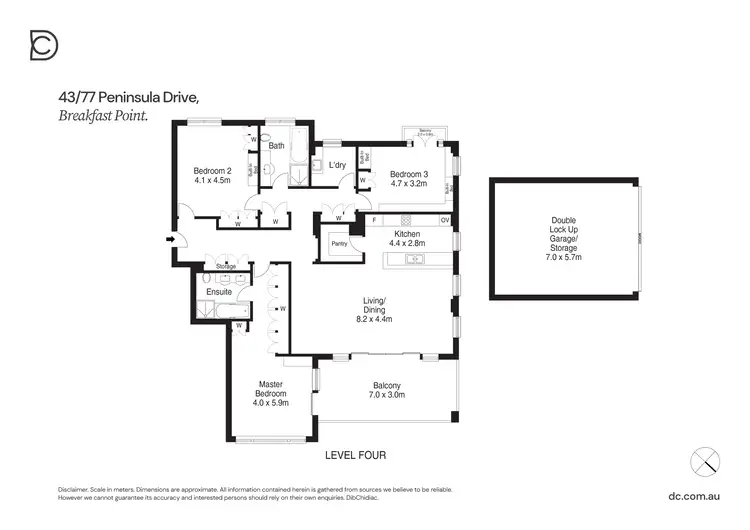 Floorplan of Homely apartment listing, 43/77 Peninsula Drive, Breakfast Point NSW 2137