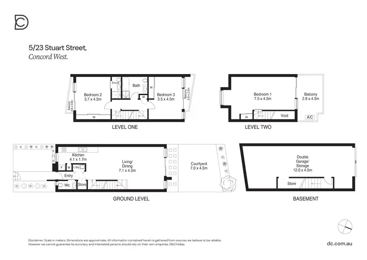 Floorplan of Homely townhouse listing, 5/23 Stuart Street, Concord West NSW 2138