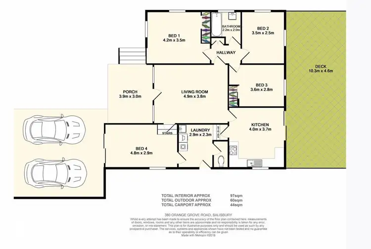 Floorplan of Homely house listing, 380 Orange Grove Road, Salisbury QLD 4107
