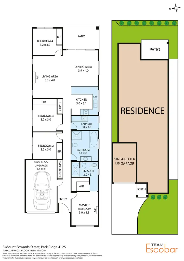 Floorplan of Homely house listing, 8 Mount Edwards Street, Park Ridge QLD 4125