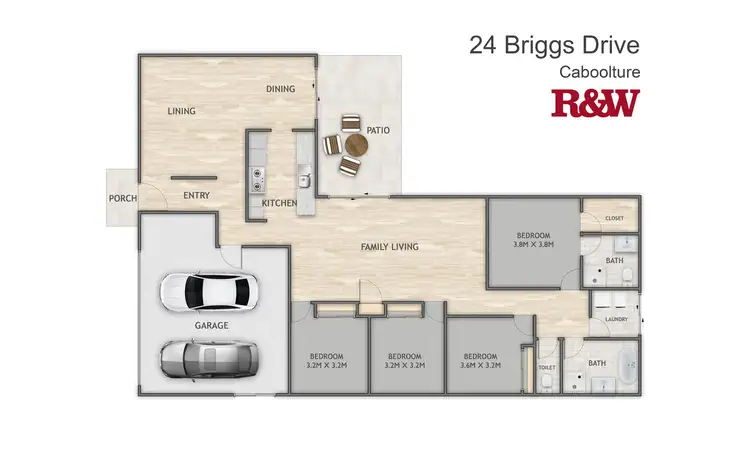 Floorplan of Homely house listing, 24 Briggs Drive, Caboolture QLD 4510