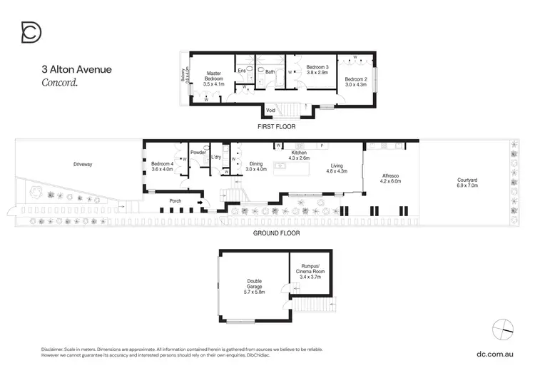 Floorplan of Homely semi-detached listing, 3 Alton Avenue, Concord NSW 2137