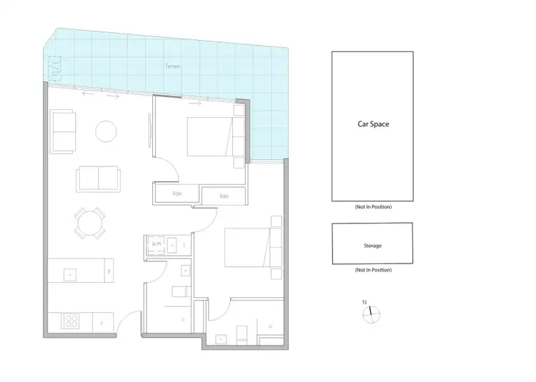 Floorplan of Homely apartment listing, 513/1228 Nepean Highway, Cheltenham VIC 3192