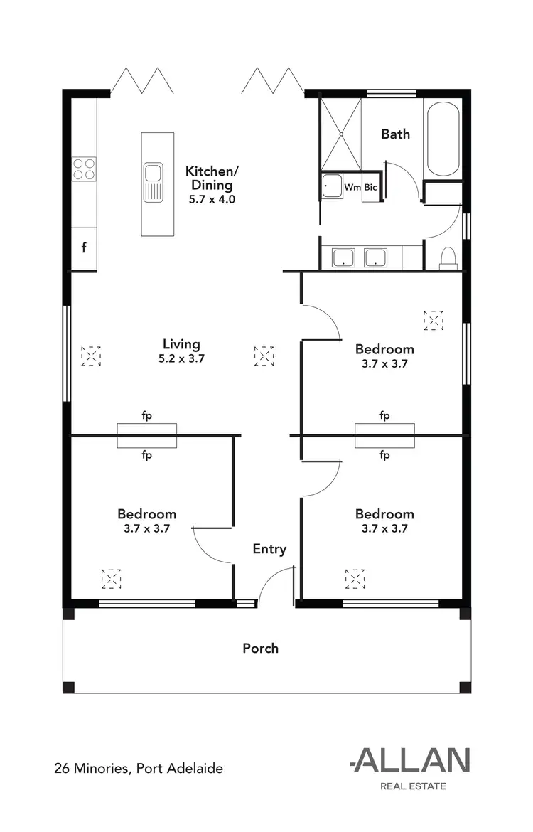 Floorplan of Homely house listing, 26 Minories, Port Adelaide SA 5015