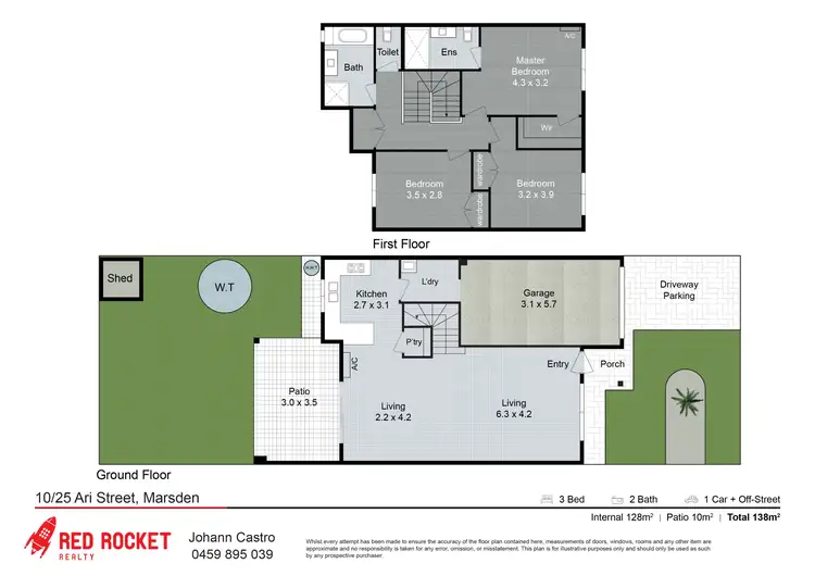 Floorplan of Homely townhouse listing, 10/25-27 Ari Street, Marsden QLD 4132