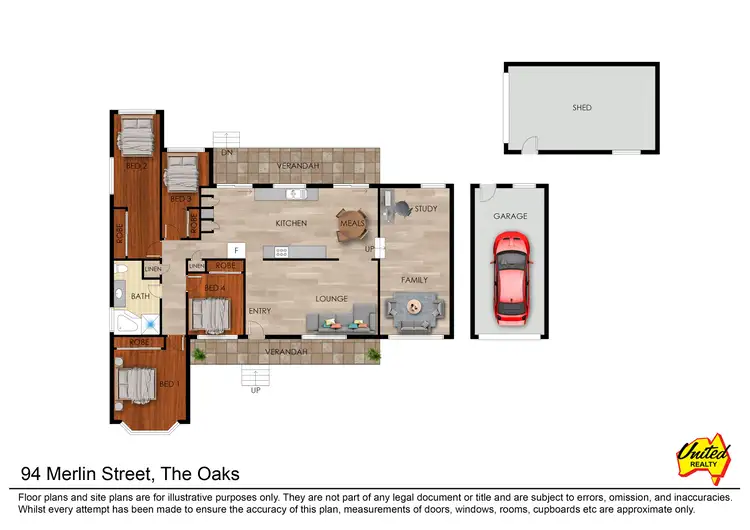 Floorplan of Homely house listing, 94 Merlin Street, The Oaks NSW 2570