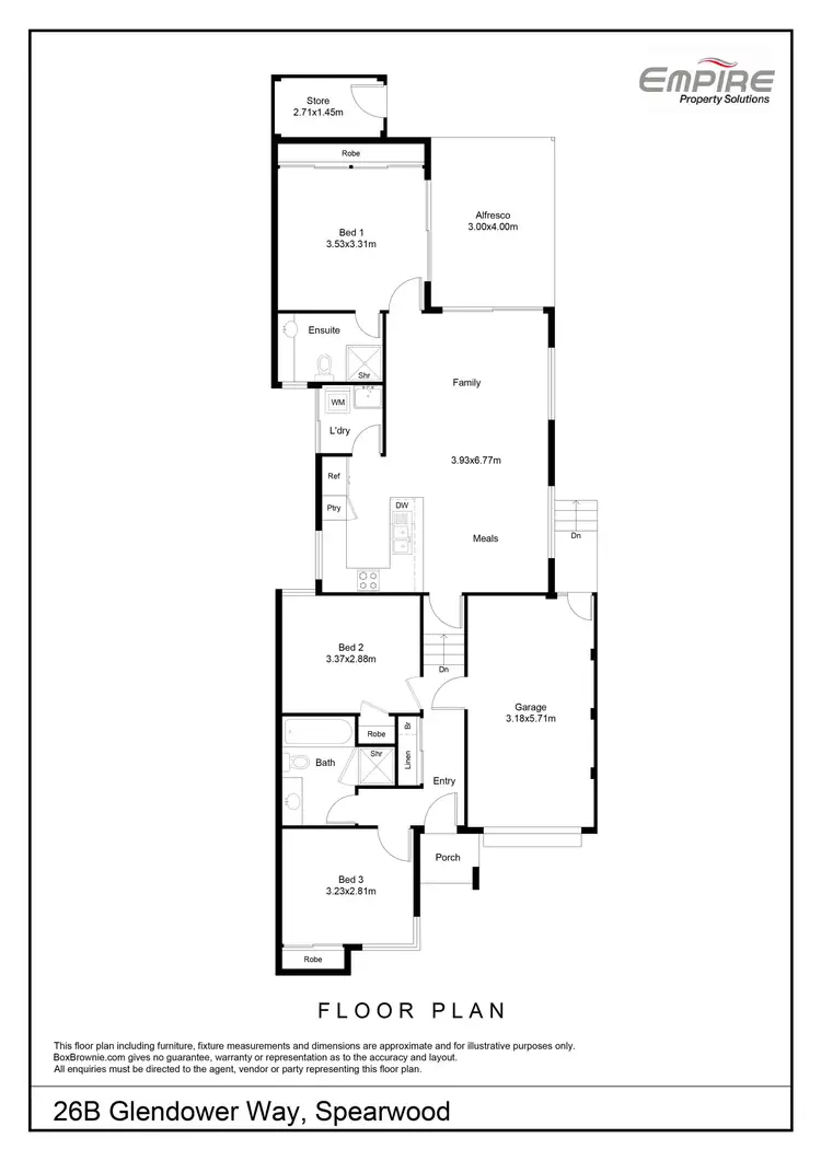 Floorplan of Homely house listing, 26B Glendower Way, Spearwood WA 6163