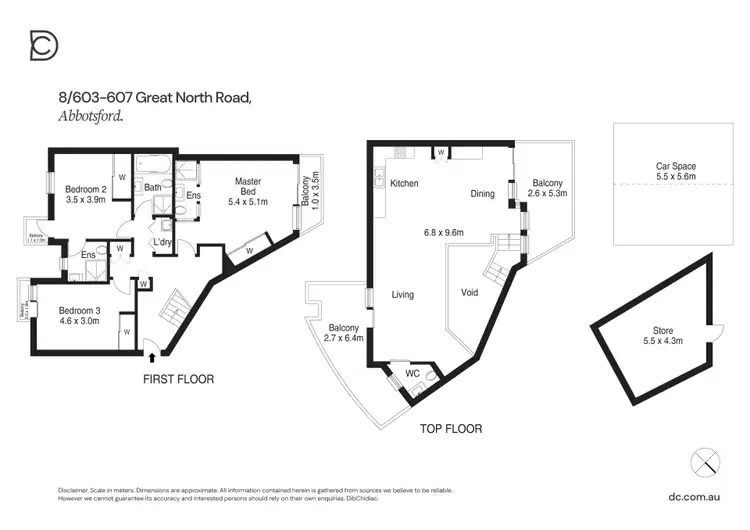 Floorplan of Homely apartment listing, 8/603-607 Great North Road, Abbotsford NSW 2046