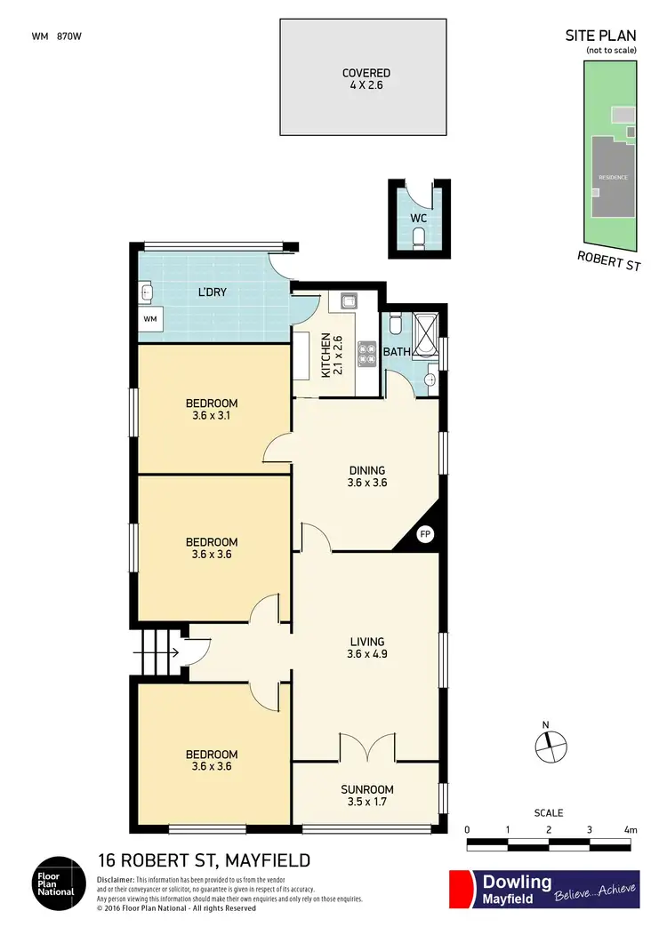 Floorplan of Homely house listing, 16 Robert Street, Mayfield NSW 2304