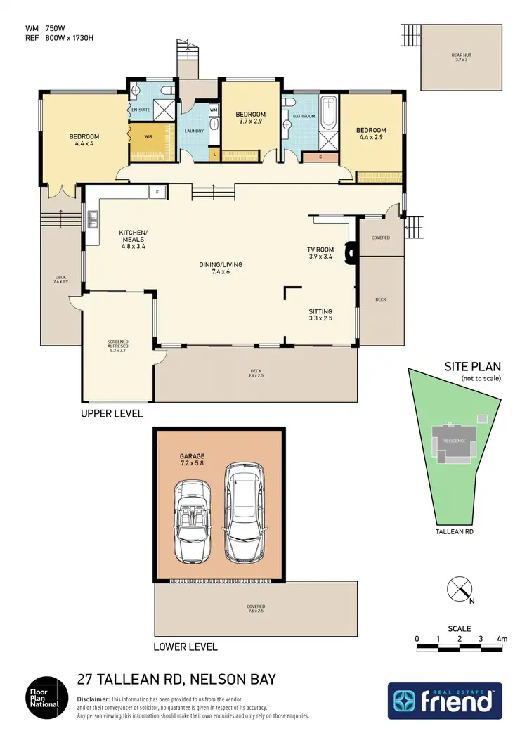 Floorplan of Homely house listing, 27 Tallean Road, Nelson Bay NSW 2315