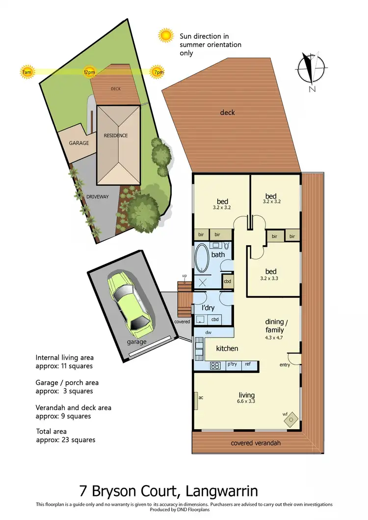 Floorplan of Homely house listing, 7 Bryson Court, Langwarrin VIC 3910