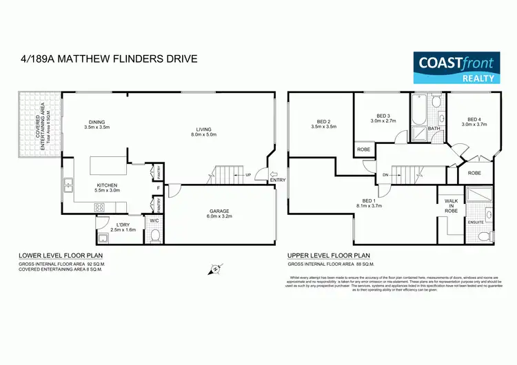 Floorplan of Homely townhouse listing, 4/189A Matthew Flinders Drive, Port Macquarie NSW 2444