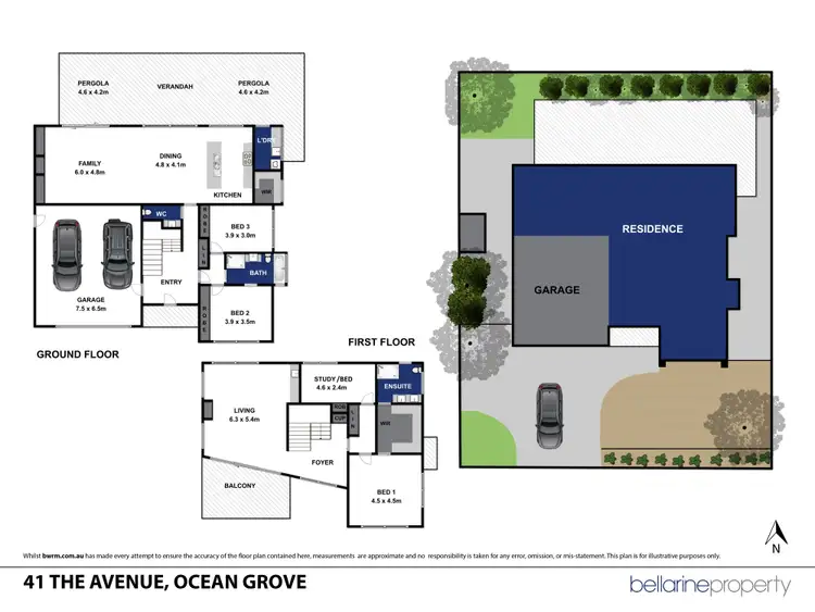 Floorplan of Homely house listing, 41 The Avenue, Ocean Grove VIC 3226