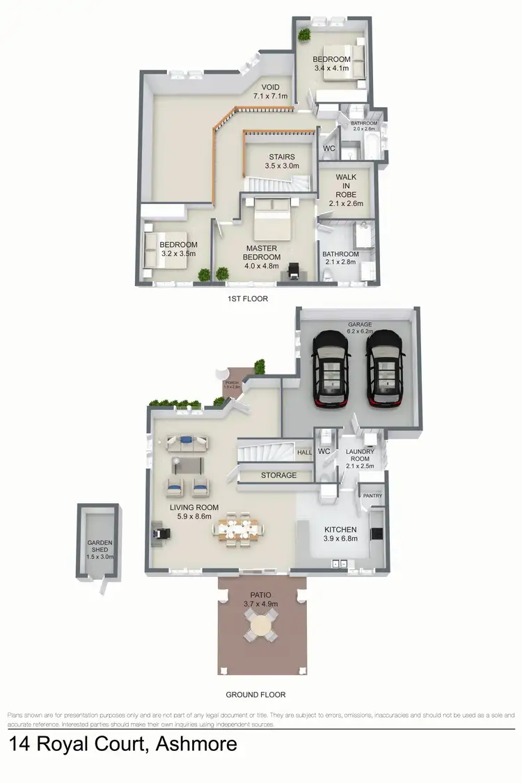 Floorplan of Homely house listing, 14 Royal Court, Ashmore QLD 4214