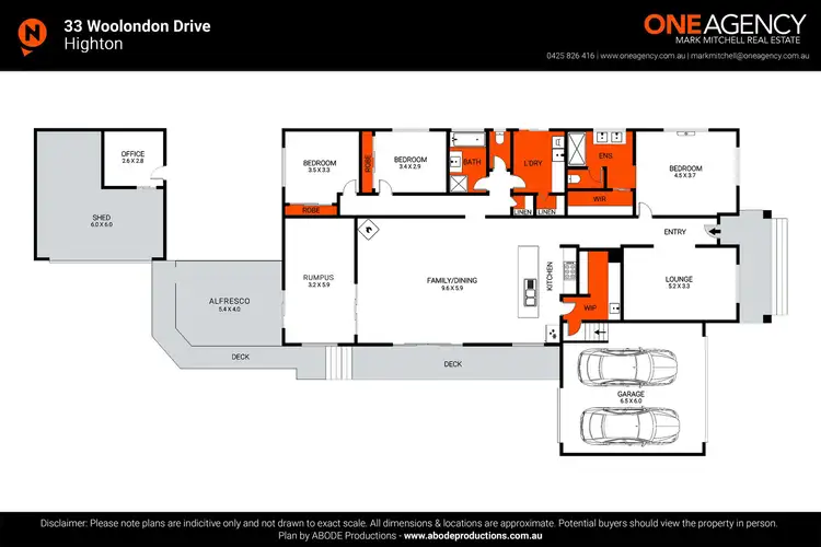Floorplan of Homely house listing, 33 Woolondoon Drive, Highton VIC 3216