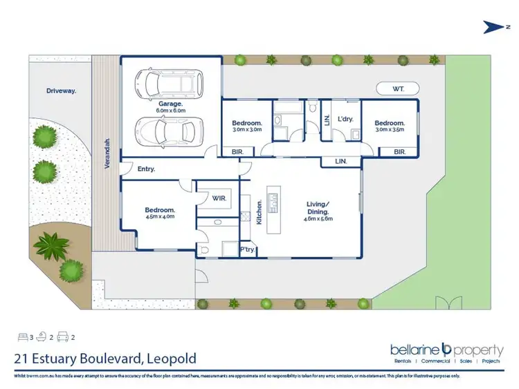 Floorplan of Homely house listing, 21 Estuary Boulevard, Leopold VIC 3224