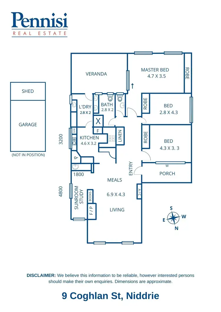 Floorplan of Homely house listing, 9 Coghlan Street, Niddrie VIC 3042