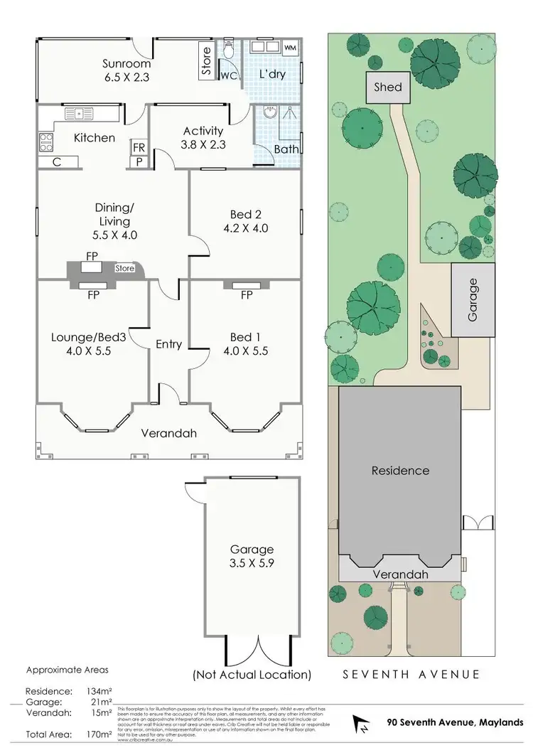 Floorplan of Homely house listing, 90 Seventh Avenue, Maylands WA 6051