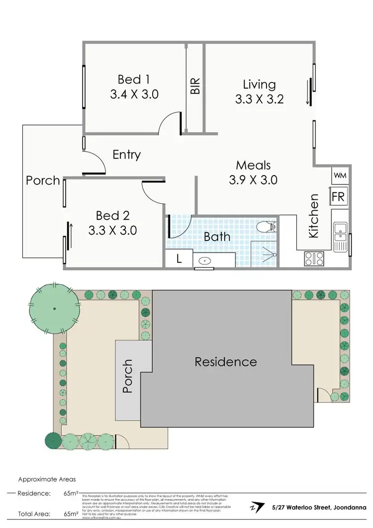 Floorplan of Homely unit listing, 5/27 Waterloo Street, Joondanna WA 6060