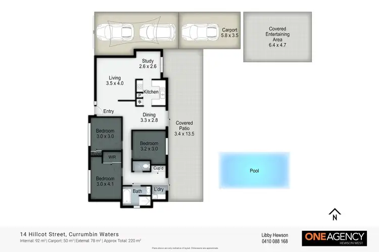 Floorplan of Homely house listing, 14 Hillcott Street, Currumbin Waters QLD 4223